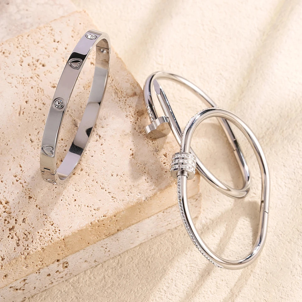 Heart Bracelet 3-piece Set