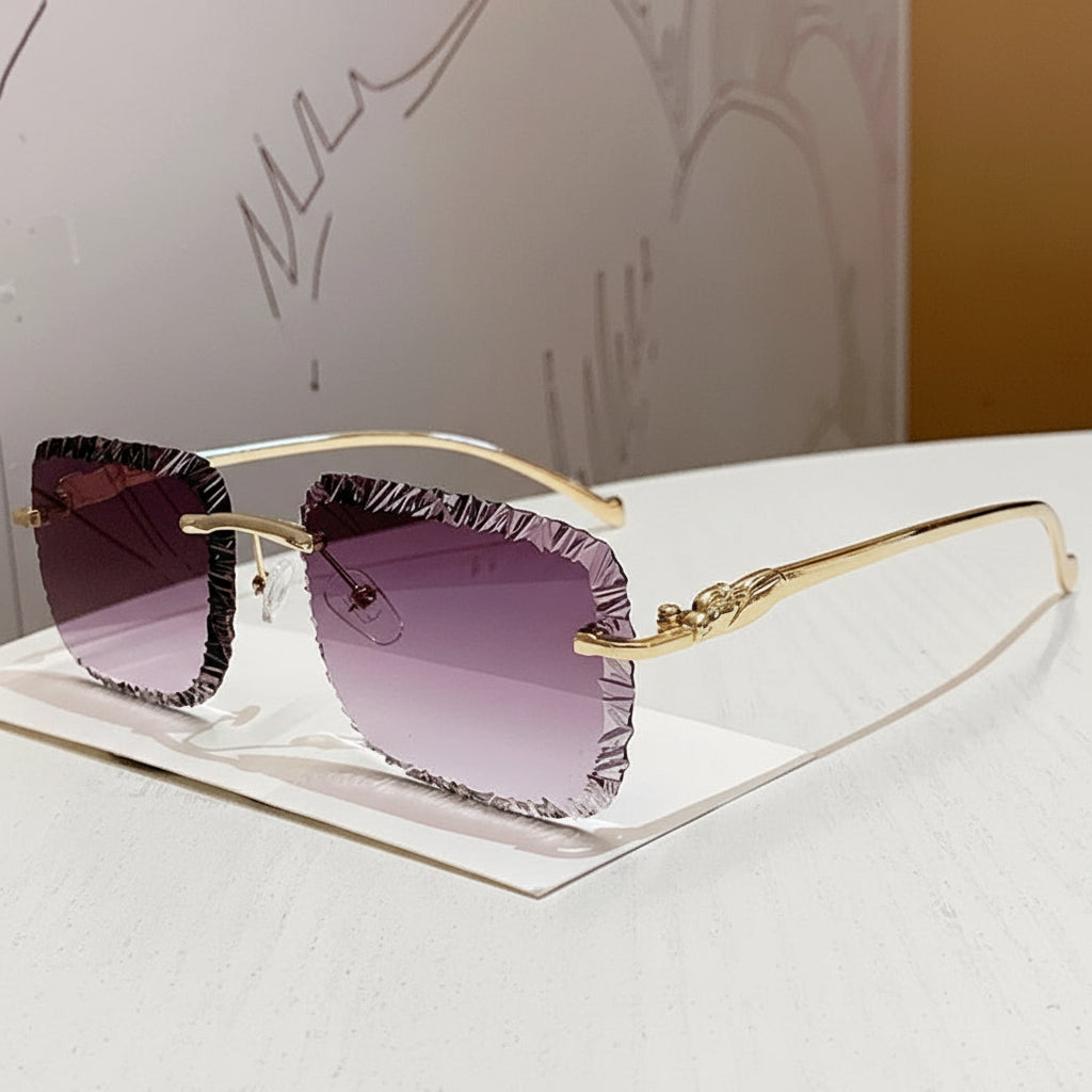 Modern Cut Edge Sunglasses