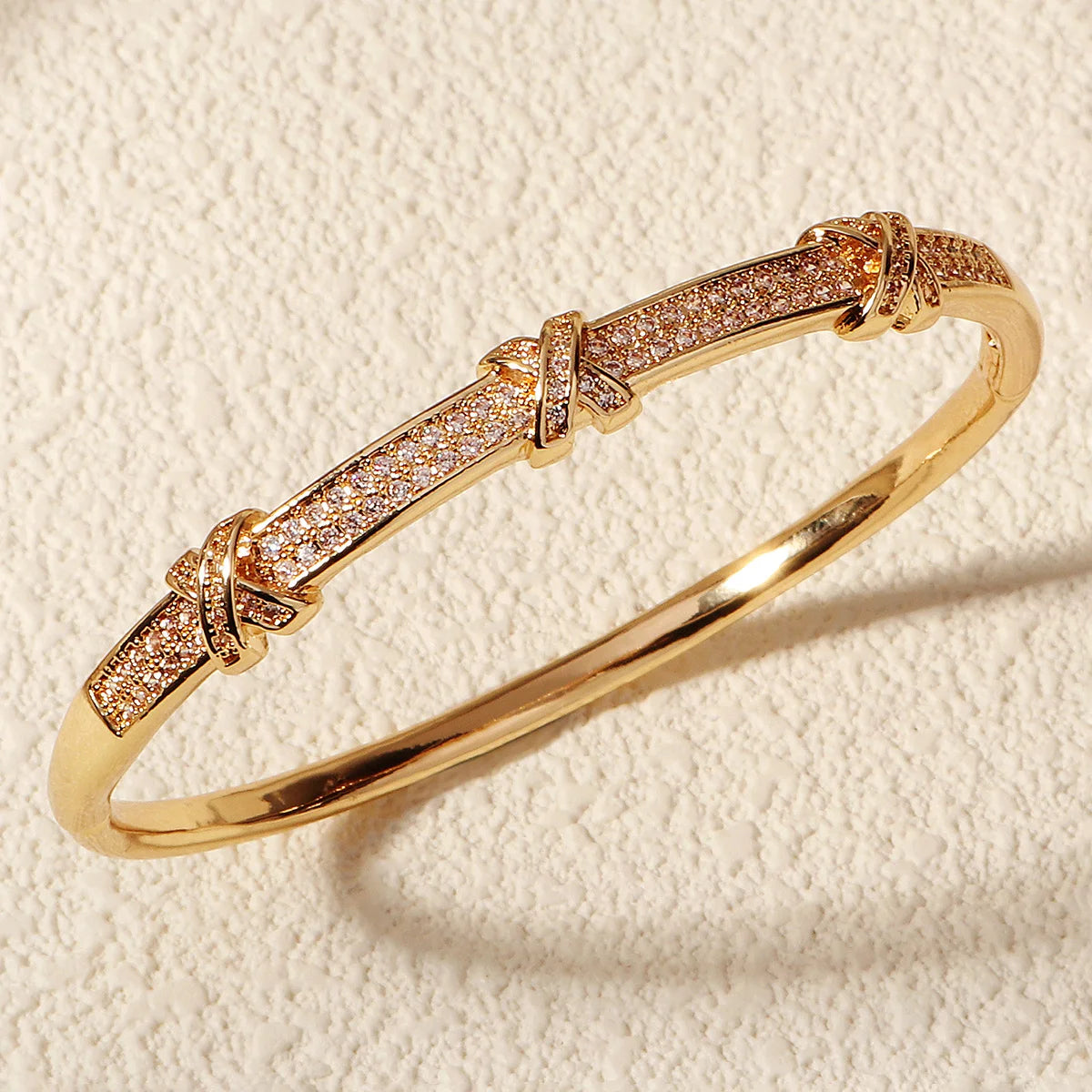 Flower Bangle Leaf Clover Bracelet