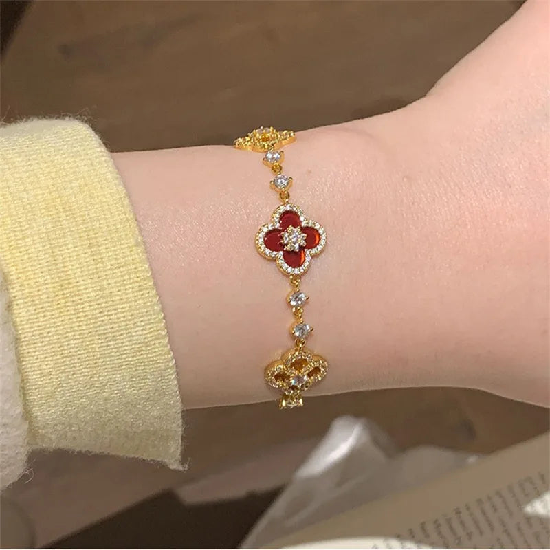 Crystal Bloom Bracelet & Necklace