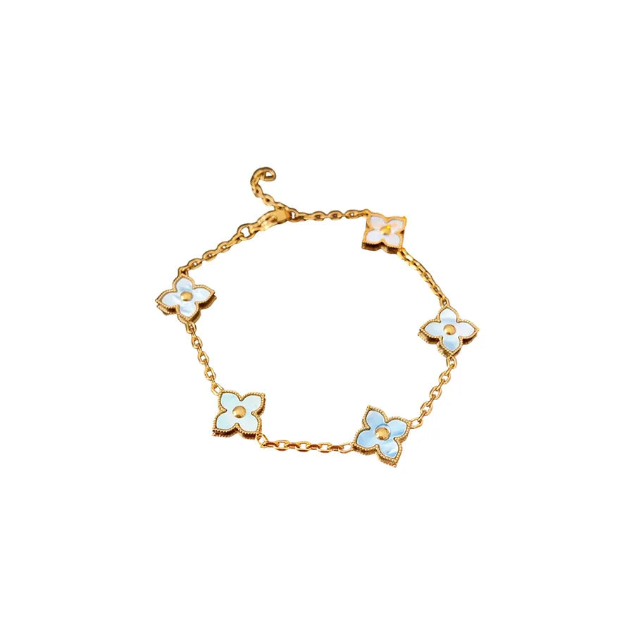 Four-Leaf Petal Bracelet