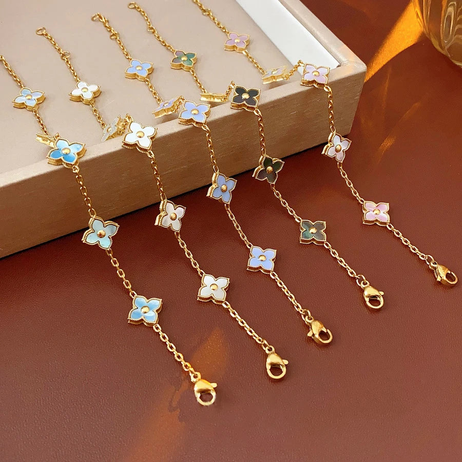 Four-Leaf Petal Bracelet