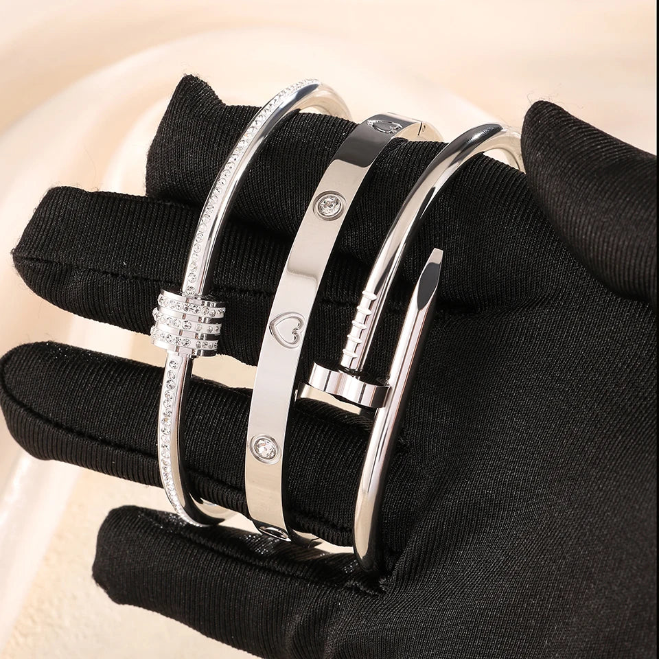 Heart Bracelet 3-piece Set