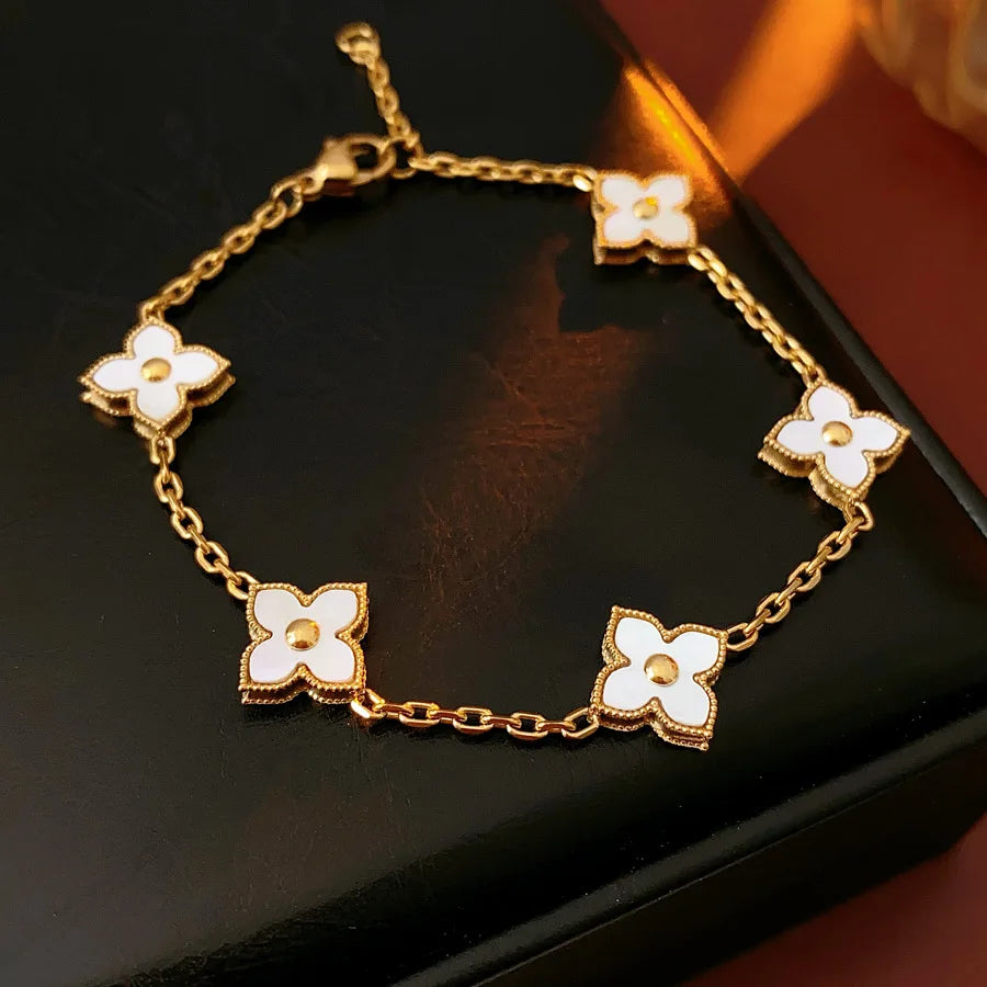 Four-Leaf Petal Bracelet
