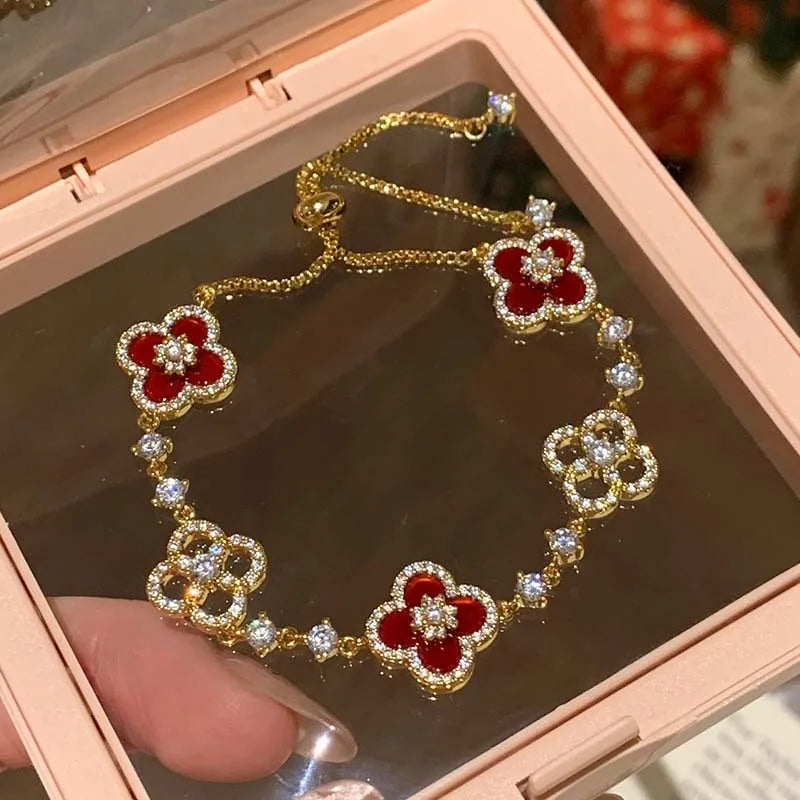 Crystal Bloom Bracelet & Necklace