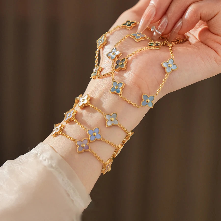 Four-Leaf Petal Bracelet