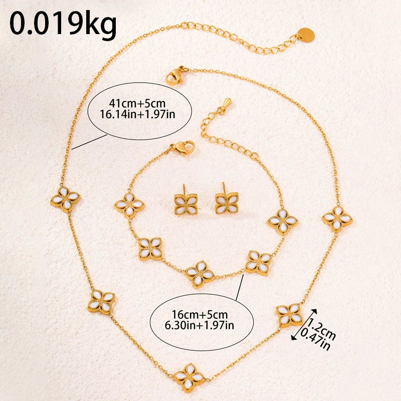 Shell White Clover Set