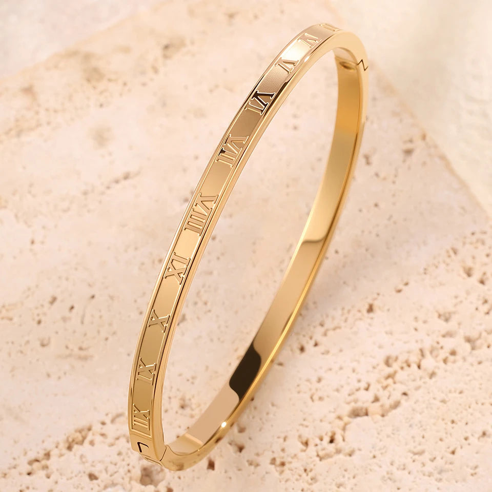 5/1pcs Sparkling Stainless Steel Bracelets