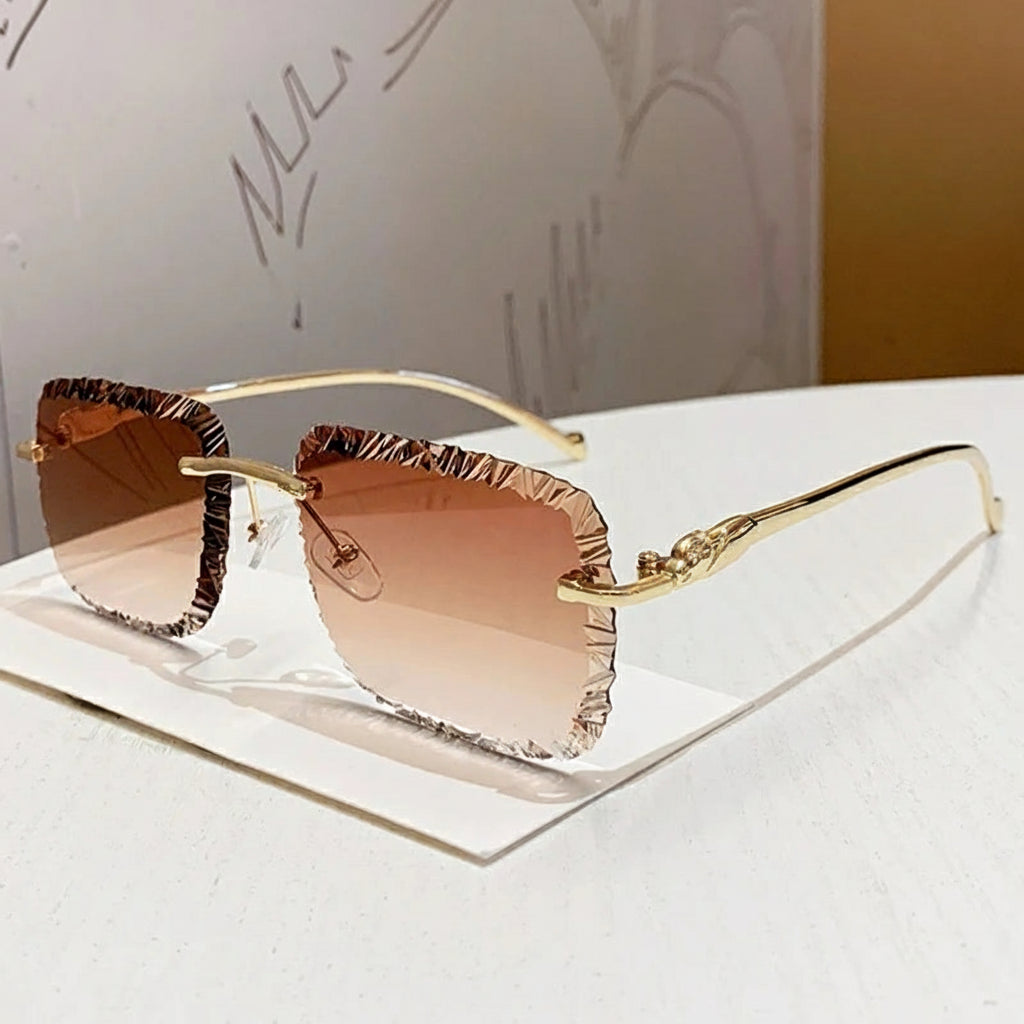 Modern Cut Edge Sunglasses
