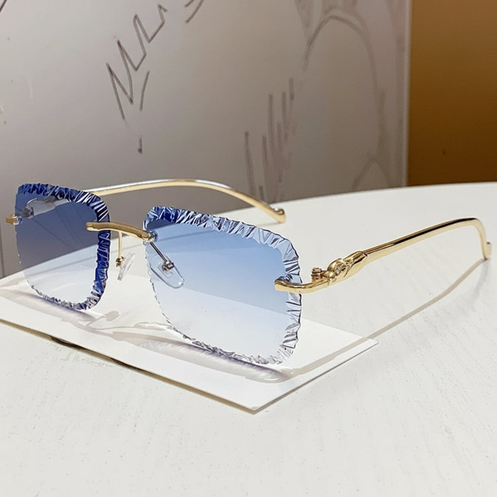 Modern Cut Edge Sunglasses