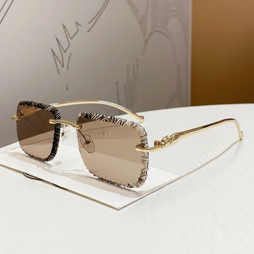 Modern Cut Edge Sunglasses