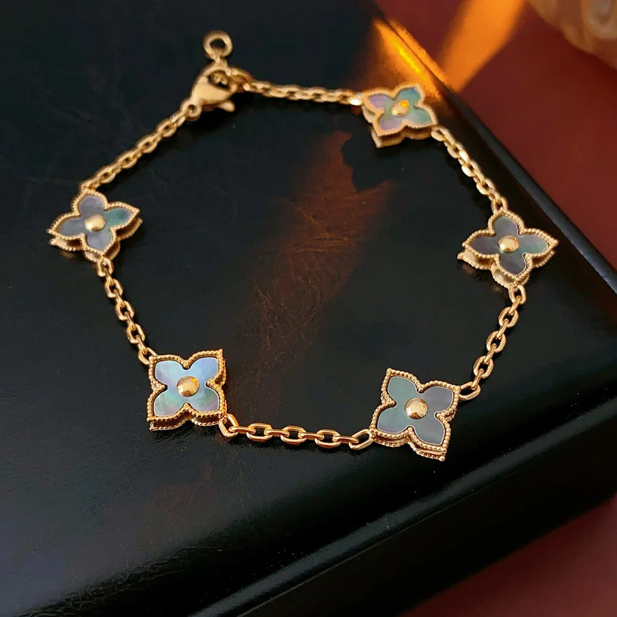 Four-Leaf Petal Bracelet
