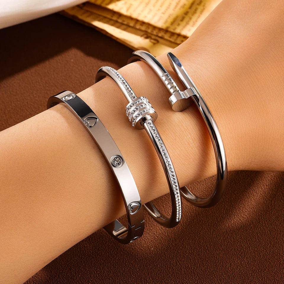 Heart Bracelet 3-piece Set